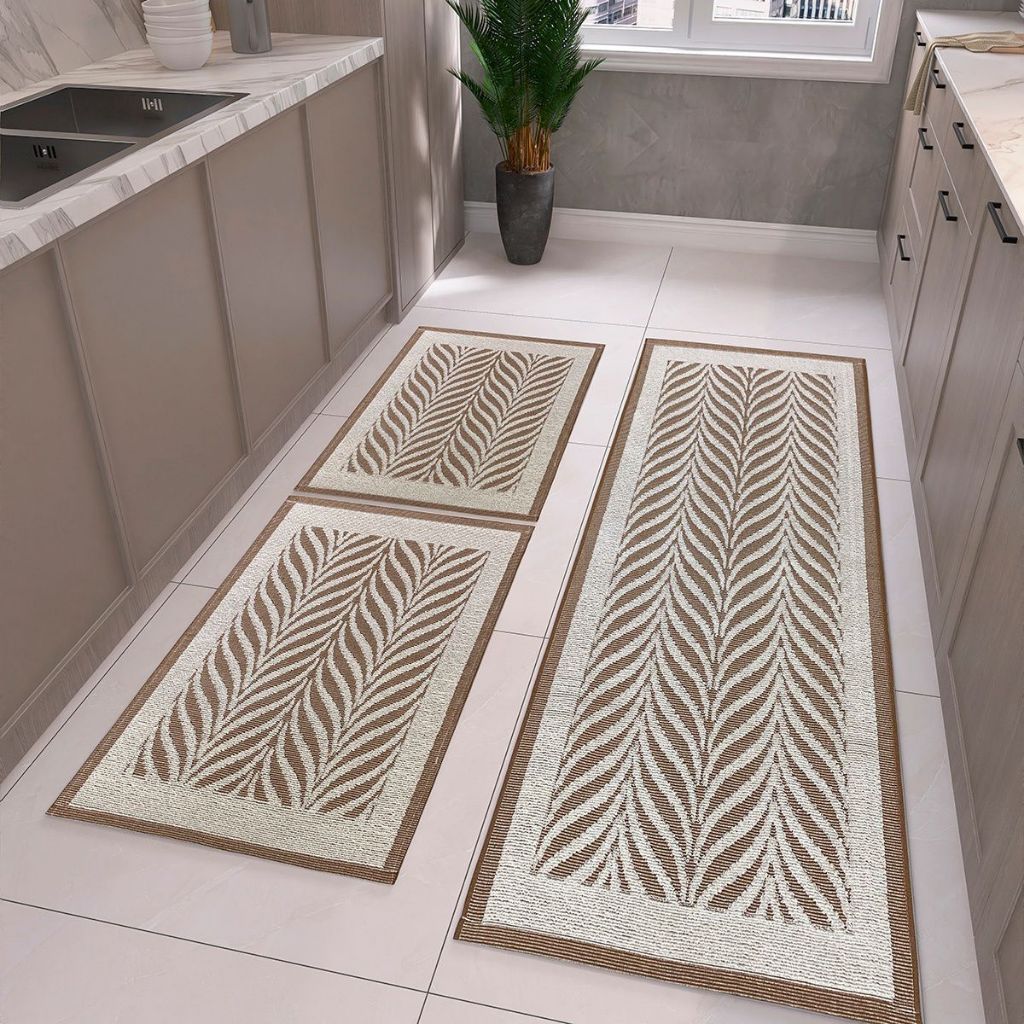 Tapetes e Passadeira de Cozinha Artesanal Tear 3 Peças Axia Luxo