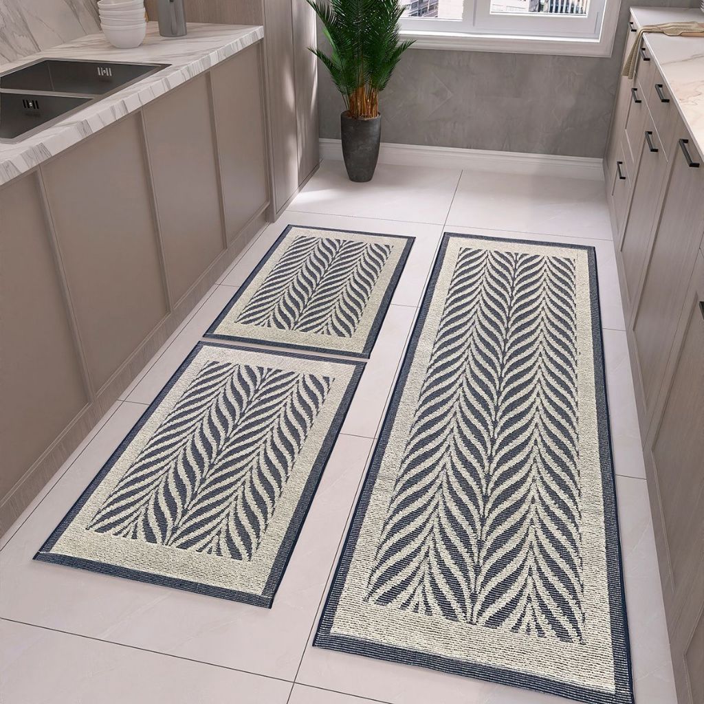 Tapetes e Passadeira de Cozinha Artesanal Tear 3 Peças Axia Luxo