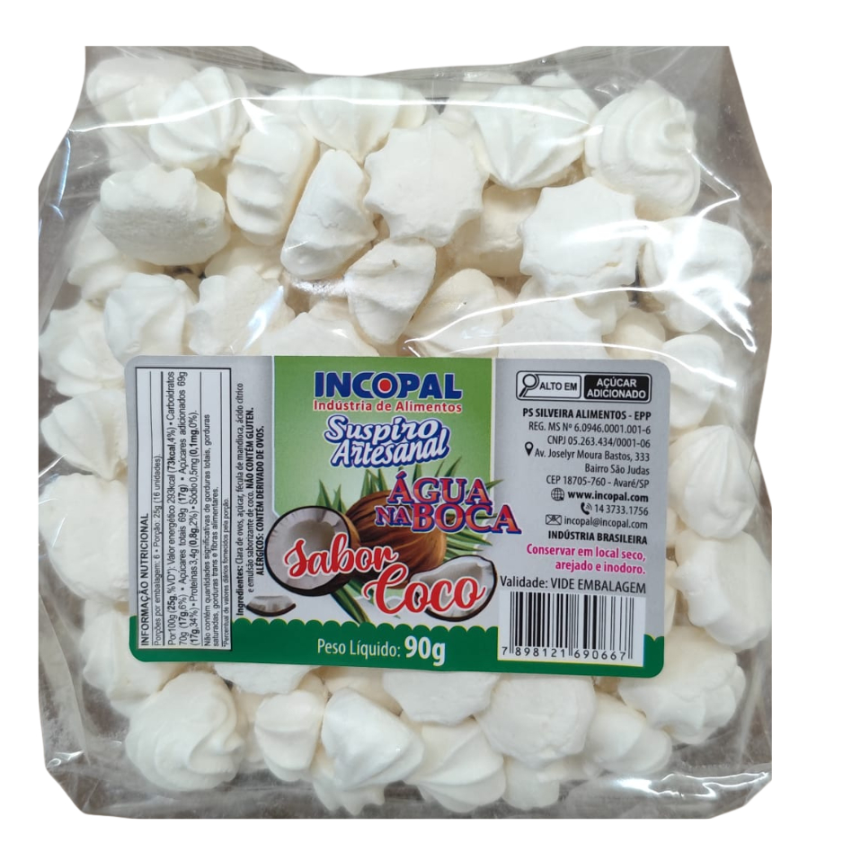 Mini Suspiro escolha o Sabor Lembrancinha c/aprox. 300 unid.