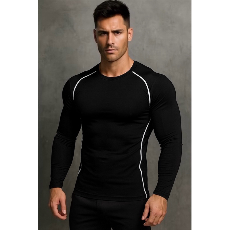 Camisa Térmica Masculina Proteção Uv Para Esportes, Academia, Corrida, Ciclismo, Fitness