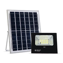 Refletor LED com Placa Solar e Sensor de Presença 25W 40W 60W 100W 200W 6500K Branco Frio Bivolt