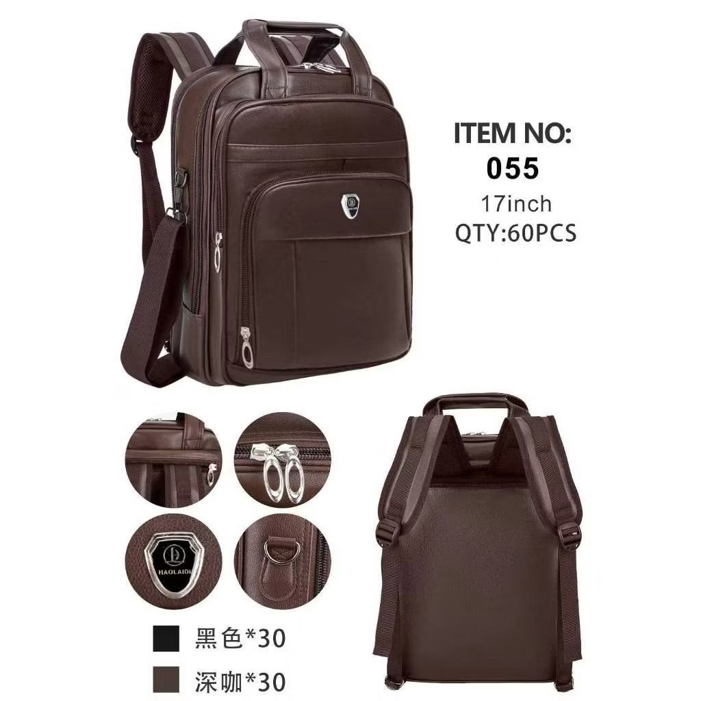 Mochila Masculina  Reforçado Impermeável Couro Sintético Bolsa Transversal e Pasta Masculino em Oferta na Shopee