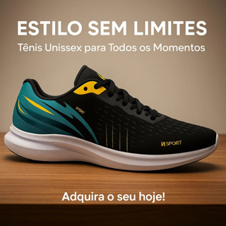 Tênis SNKR Box Feminino/Masculino com Confortável Respirabilidade Alta Aderência no Solado Caminhada em Oferta na Shopee