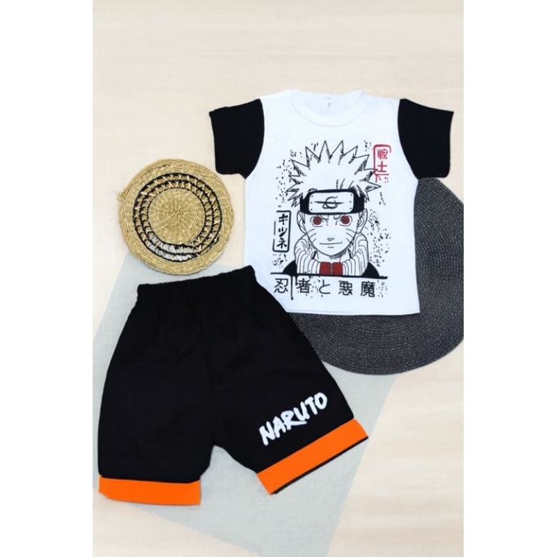 Conjunto Infantil Menino Roupa 2 ao 10 Bermuda + Camiseta   Short Juvenil