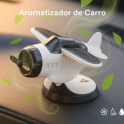 Cheirinho Ornamento De Painel Carro Movida A Energia Solar Aeronaves Console Fragrância Perfume