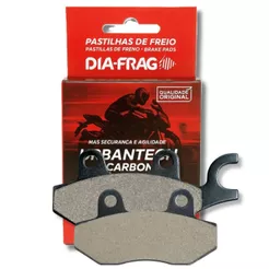 Pastilha de Freio Dianteira P/ Dafra Apache 150 Diafrag (Orgânica)