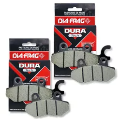 Kit Pastilhas de Freio P/ Kawasaki Ninja 250 / Ninja 300 / Z300 / Z400 Diafrag