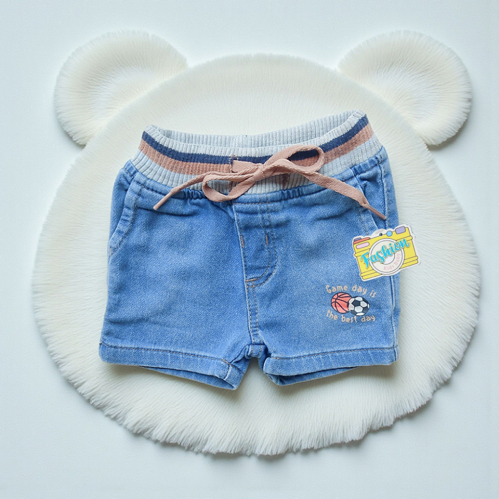 Roupa Infantil Short Bermuda Shortinho Criança Bebê Fashion Jeans Escuro Menino em Oferta na Shopee