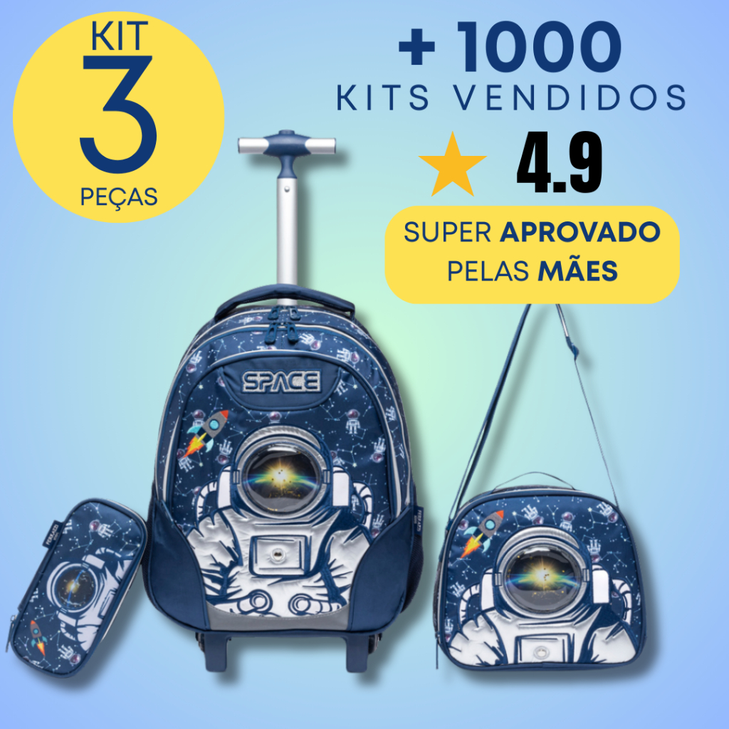 Kit Mochila Escolar Astronauta: Onde Comprar | BuscaProdutos