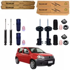 KIT 4 AMORTECEDOR UNO VIVACE S/ BARRA 2010 A 2020 ORIGINAL MONROE + KITS