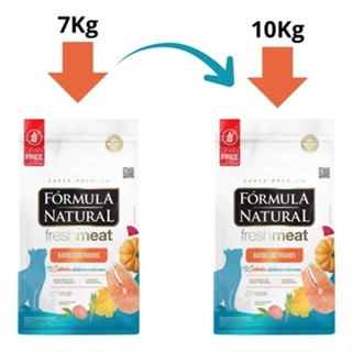 Ração Gatos Fórmula Natural Fresh Meat Salmão Gatos Castrados 10 KG em Oferta na Shopee