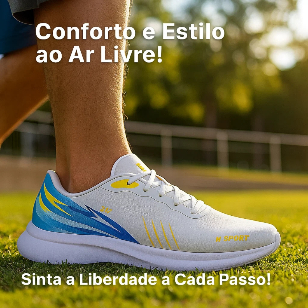 Tênis SNKR Box Esportivo com Conforto Premium, Respirabilidade e Solado Antiderrapante para Treinos