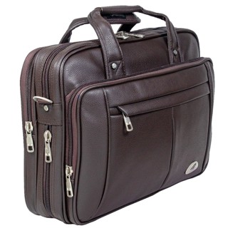 Pasta executiva notebook trabalho reforçada marrom café em Oferta na Shopee