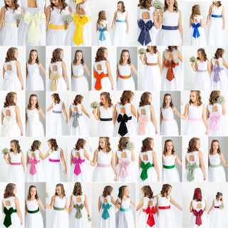 Faixa e Laço Tamanho único 27 cores Dama de Honra Decoração Acessório De Festa Juvenil REF4236 em Oferta na Shopee