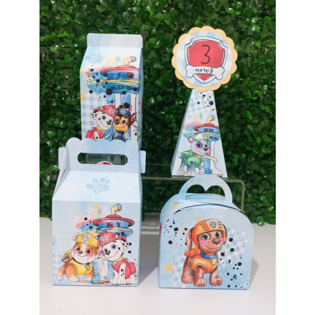 Kit Festa Patrulha Canina | Lembrancinhas Patrulha Canina | Personalizados Patrulha Canina | Aniversário Patrulha Canina
