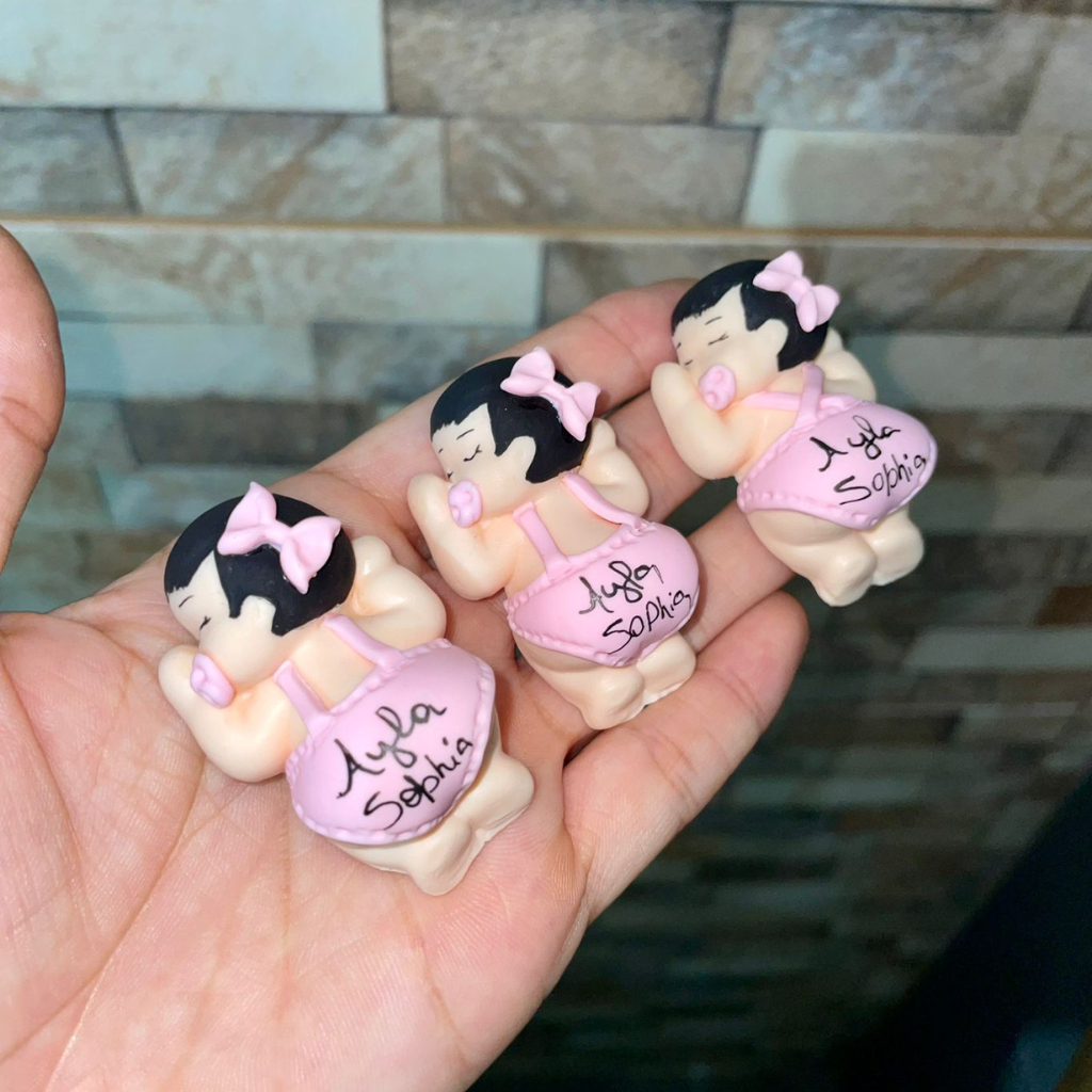 KIT COM 10, 20 ou 30 IMÃS DE BISCUIT BEBE BUMBUM LEMBRANCINHA CHA DE BEBÊ