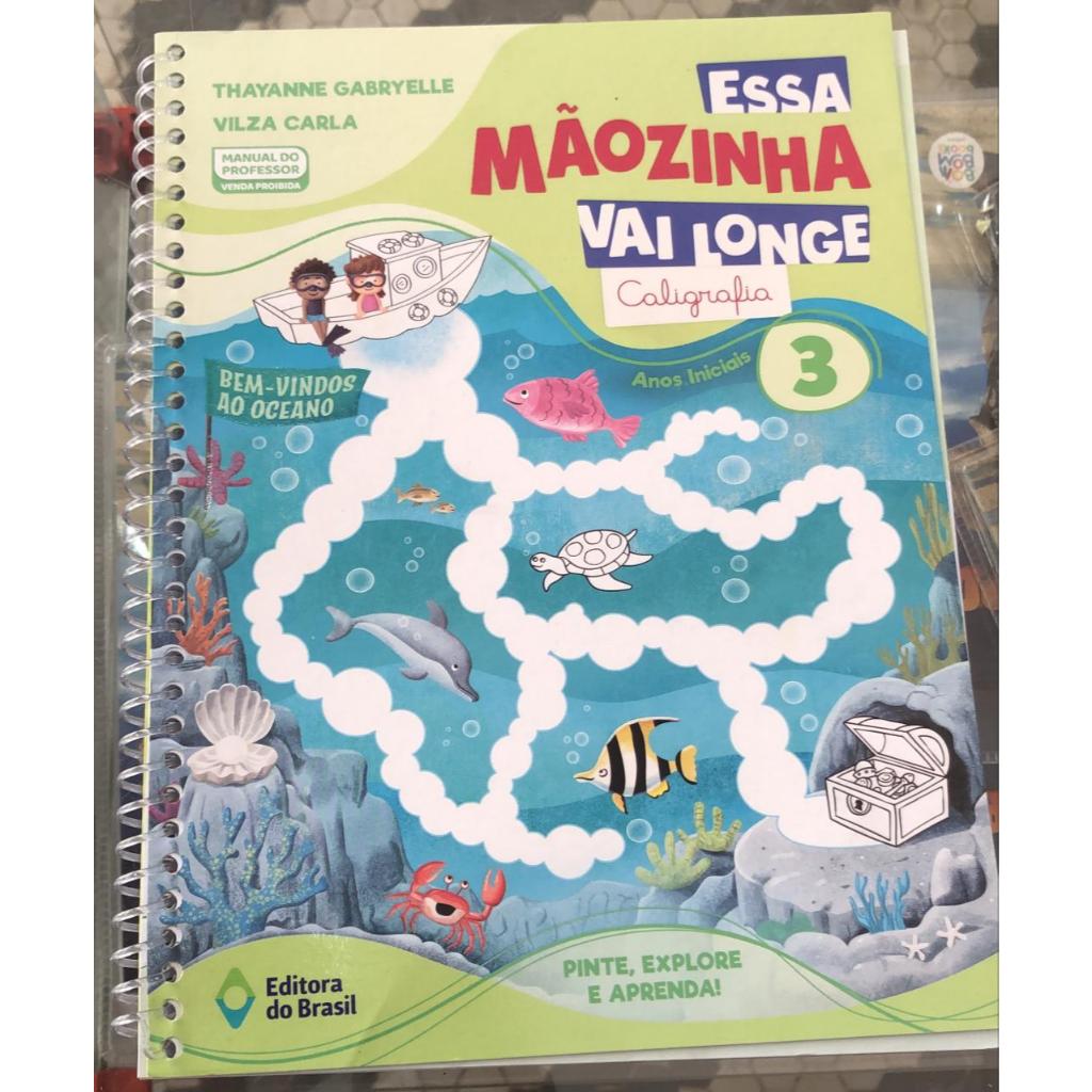 Caligrafia Essa Mãozinha Vai Longe 3º PROFESSOR em Oferta na Shopee