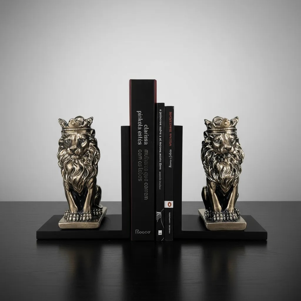 Aparador De Livros Rei Leão - Porta Livro - Estatueta