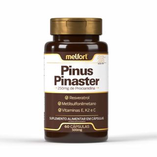 Pinus Pinaster Com Reverastrol, Vitamina E, K2 e C 60 Cáps - Melfort em Oferta na Shopee