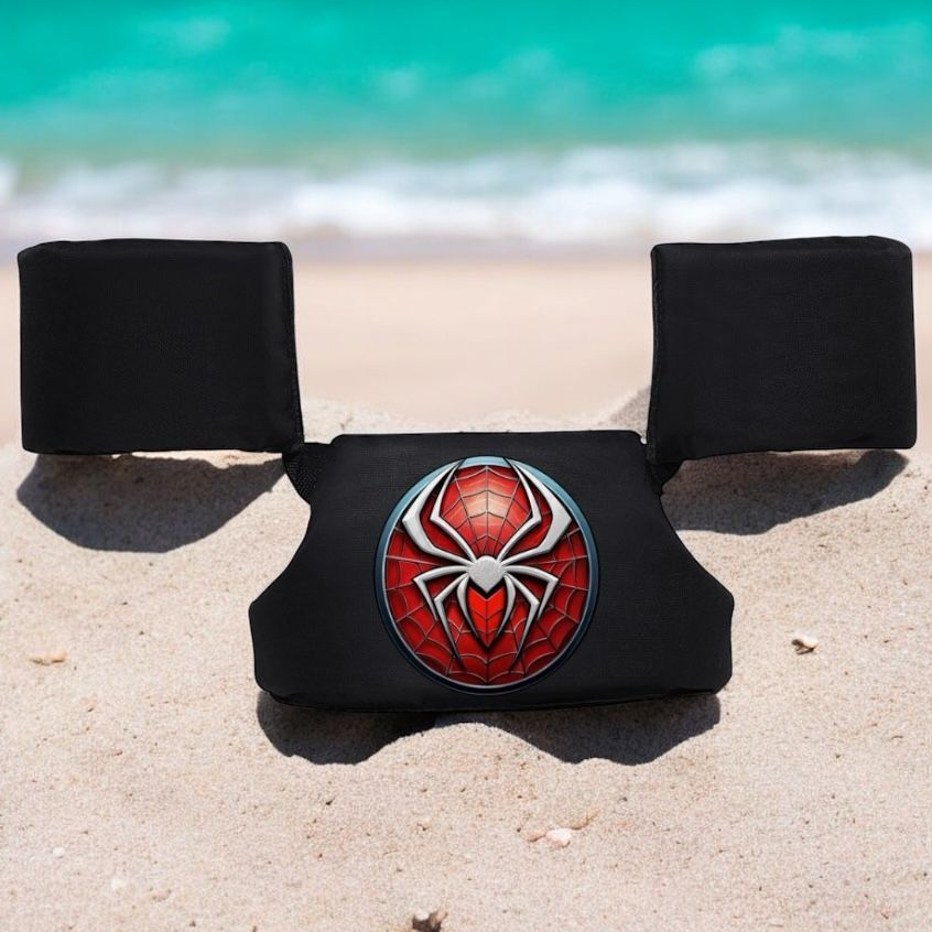 Boia Infantil Colete Salva Vidas Homem Aranha Kids Desenhos infantis Piscina e Praia Natação 25kg Não Fura BF