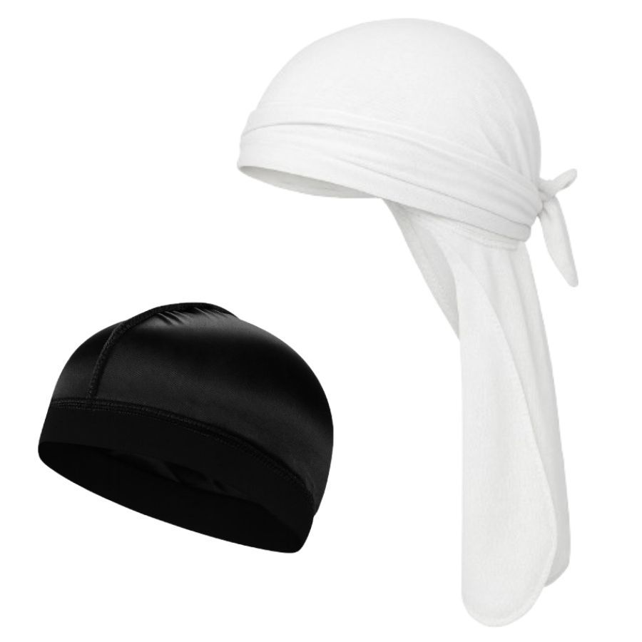 kit 1 Durag /1 Wave Cap + Opção Avulsa - Para Penteados Waves Hip Hop Rap Trap
