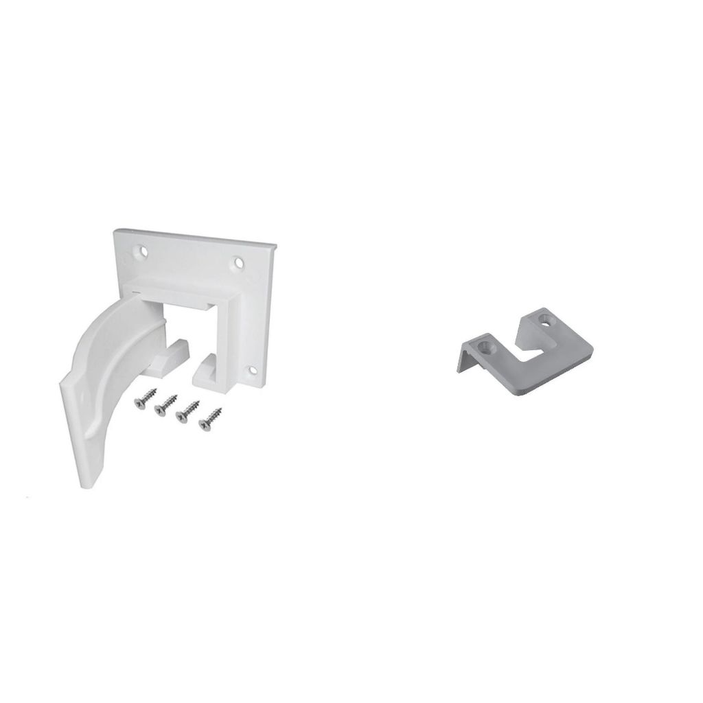Kit Caixa Saída Superior Roldana + Acabamento Saída Pino Guia da Sacada | Tec-Vidro Sistemas Euro Glass Olga Color