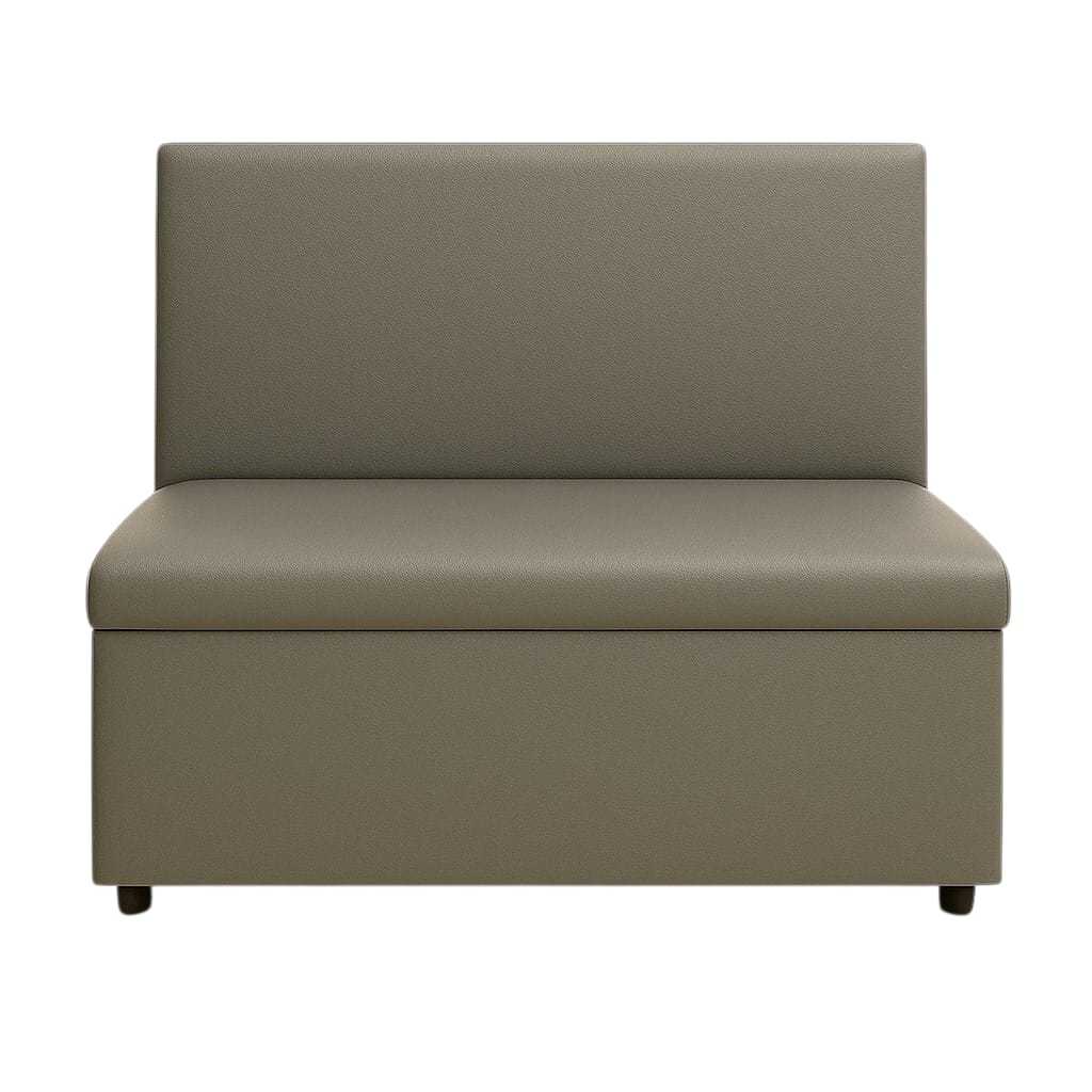 Canto Alemão Alemão 120x45 Liso Tendenci para Sala de Jantar Suede ou Corino