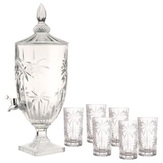 Suqueira ou Jogo 6 Copos Alto Palm Tree 360ml Cristal Ecológico - Wolff em Oferta na Shopee