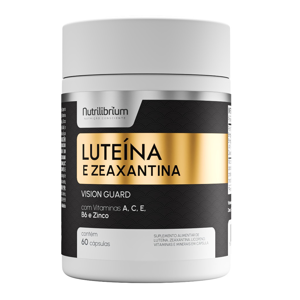 Luteína e Zeaxantina + Vitamina A, E, C, B6 e Zinco 60 Caps Nutrilibrium em Oferta na Shopee
