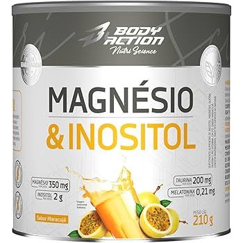 Magnésio Inositol Taurina Melatonina 210g Bodyaction