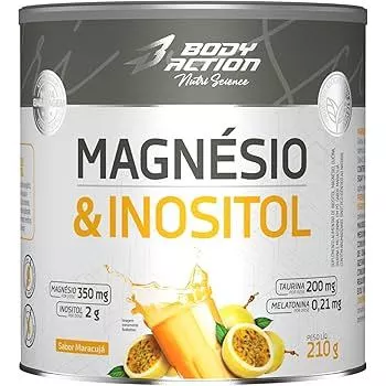 Magnésio Inositol Taurina Melatonina 210g Bodyaction