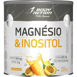 Magnésio Inositol Taurina Melatonina 210g Bodyaction em Oferta na Shopee