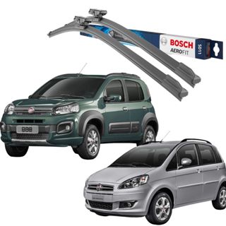 PAR PALHETAS LIMPADOR PARA-BRISA ORIGINAL BOSCH AEROFIT 15/24" POL FIAT UNO IDEA ADVENTURE em Oferta na Shopee