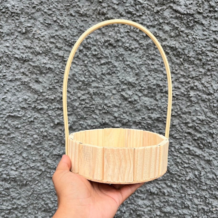 Kit 10 Cesta Redonda 18 Centímetros com alça em Oferta na Shopee