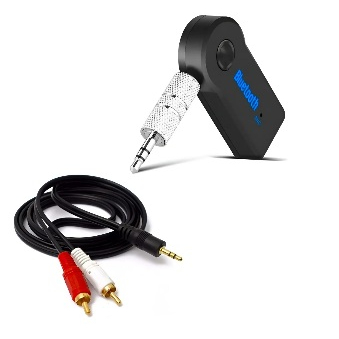Adaptador Bluetooth Mesa Som Caixa Amplificada + Cabo Rca P2