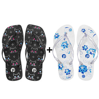 Combo Chinelo Feminino Confortável Verão Passeio