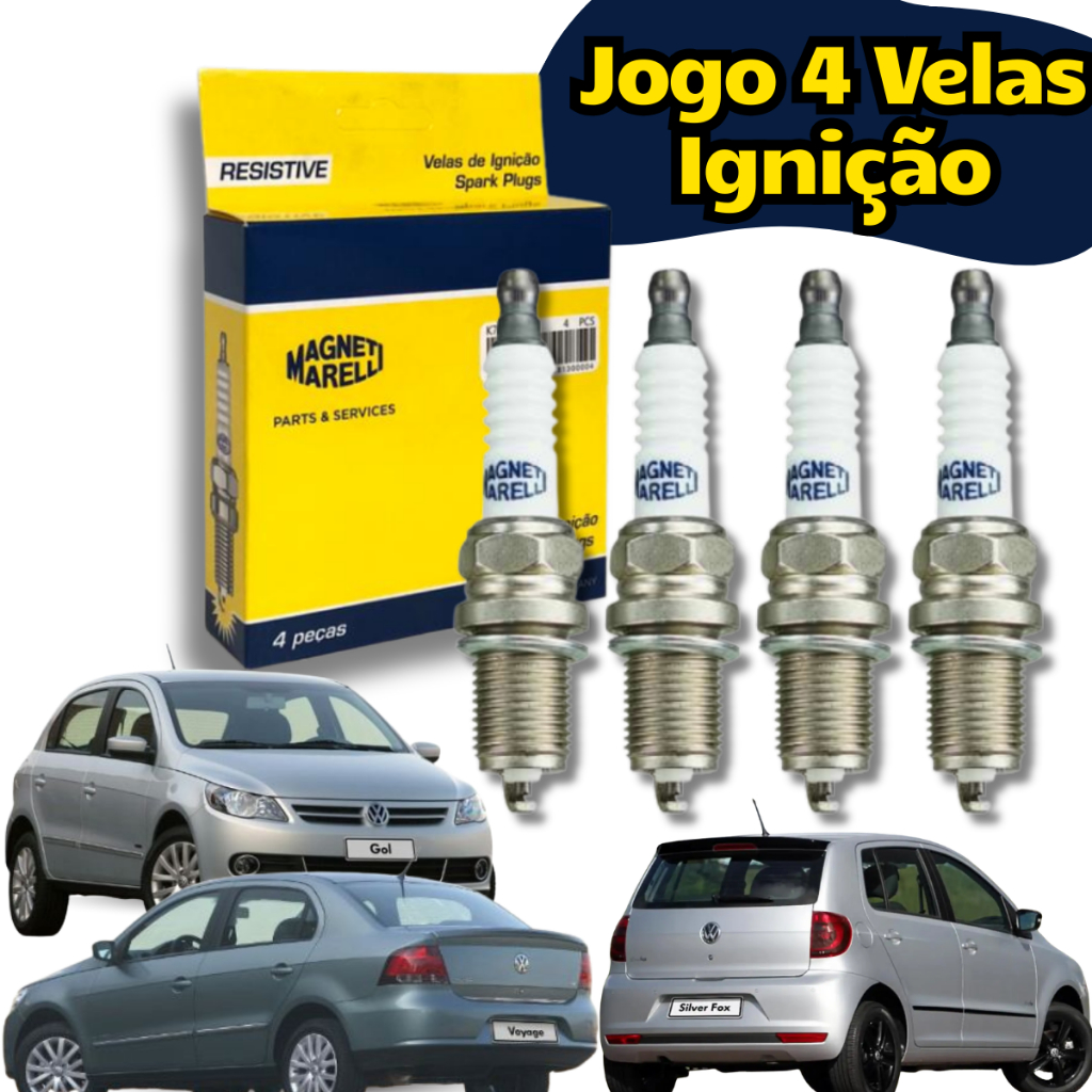 Jogo Vela Ngk Gol G5 G6 1.0 2006 A 2016 Magneti Marelli