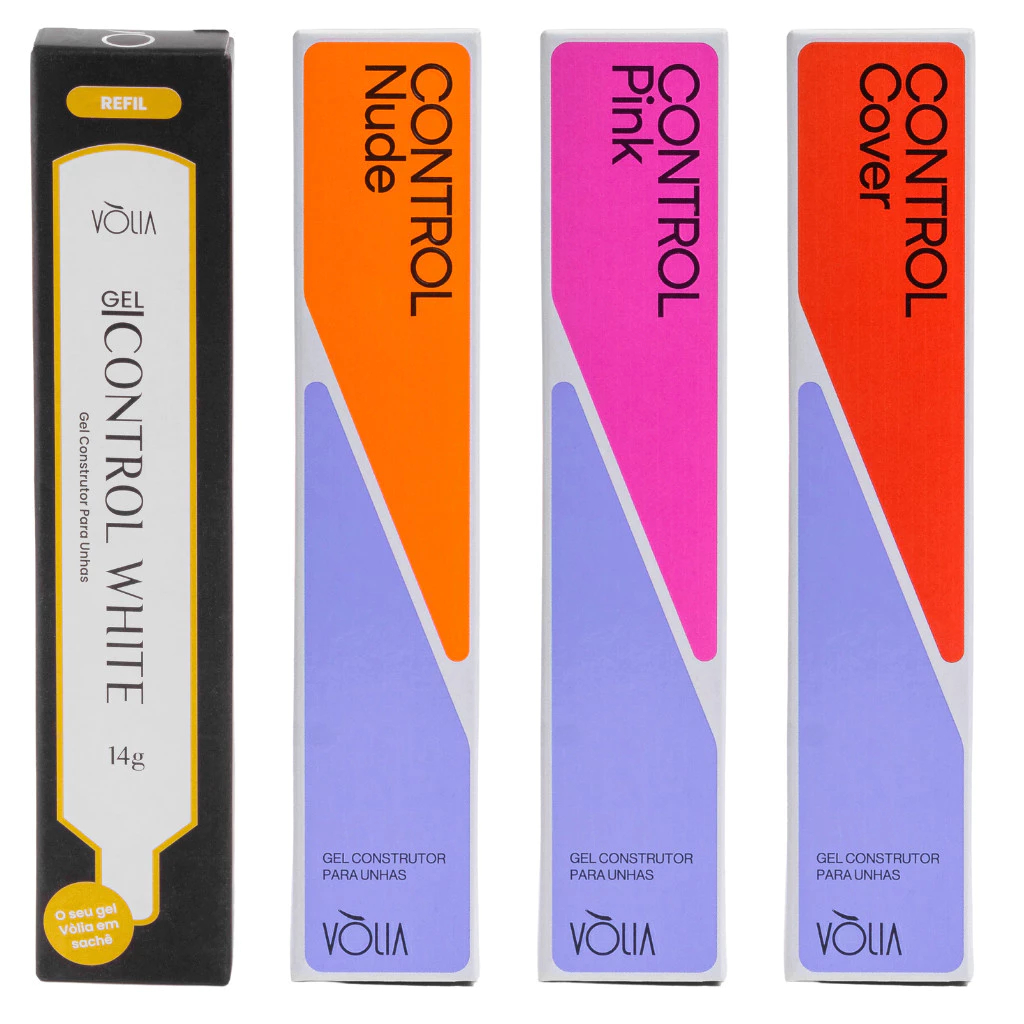 Gel Construtor Control VÒLIA de Sachê 14g - Nude, Cover, Blanc, Pink