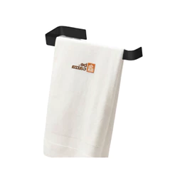Porta Toalha de Rosto Quadrada Preto para Banheiro/Lavabo Parafuso Não Fica a Mostra