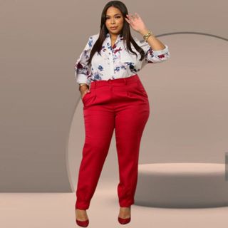 calça cenoura plus alfaiataria premium elegante preço directo da fabrica calça versátil e cheia de Estilo em Oferta na Shopee