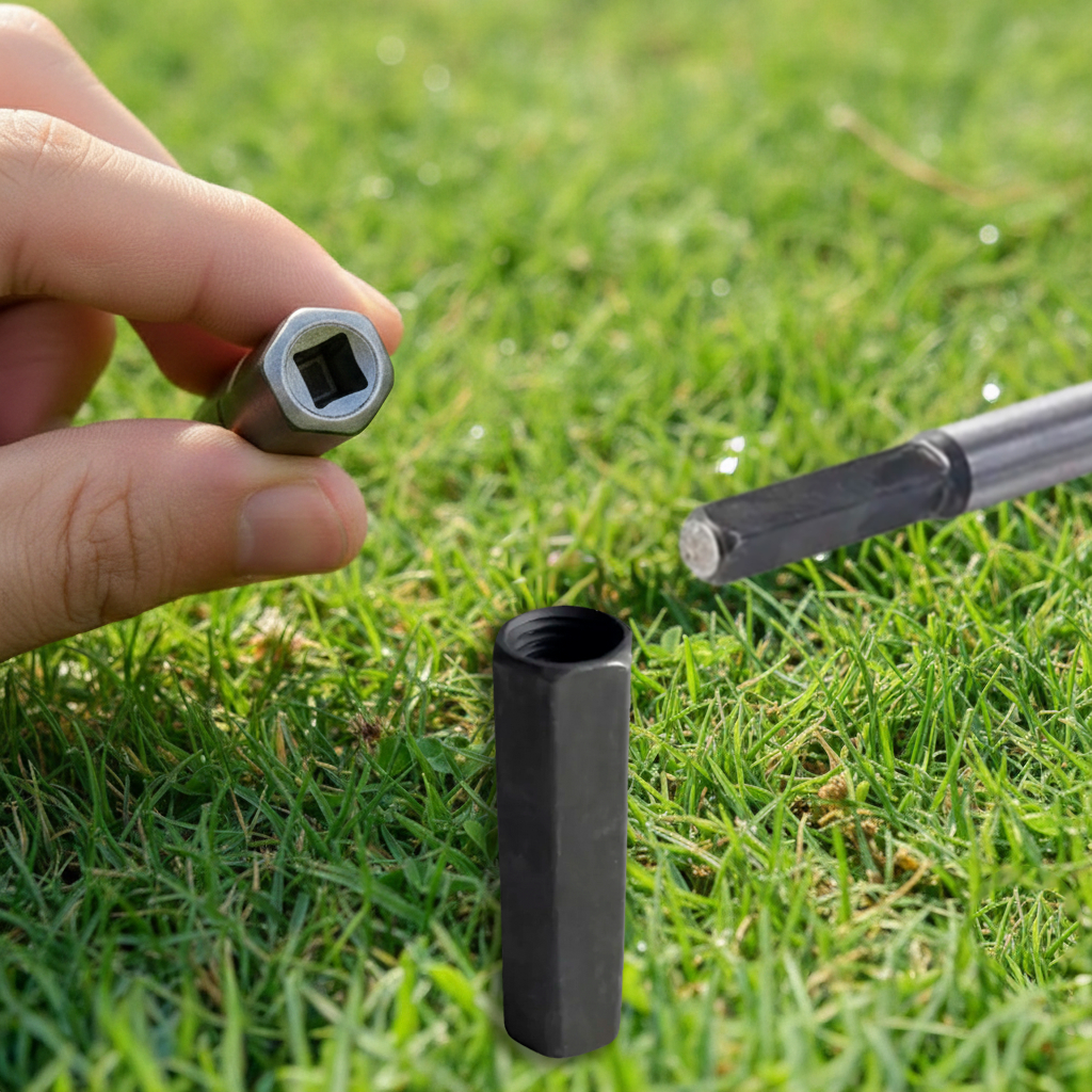 Adaptador Para Enxada Rotativa E Mini Arado Cultivador Eixo Quadrado 6mm