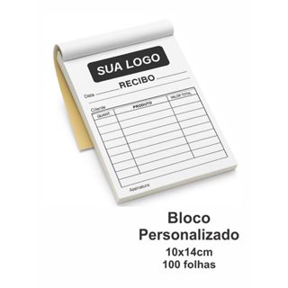 Bloco Personalizado 10x14cm – Bloco 100 Folhas – Comanda / Pedido / Venda / Recibo em Oferta na Shopee