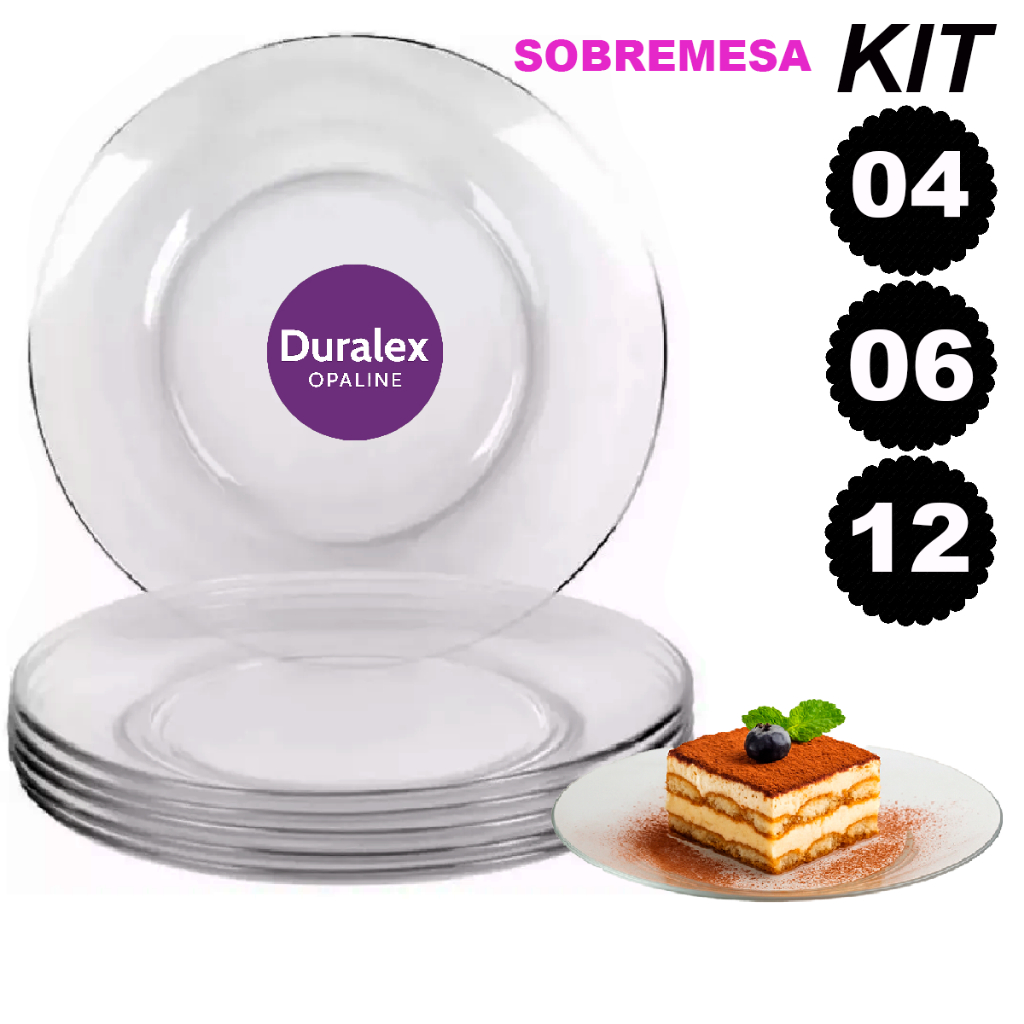 Prato Duralex Transparente Sobremesa: Onde Comprar | BuscaProdutos