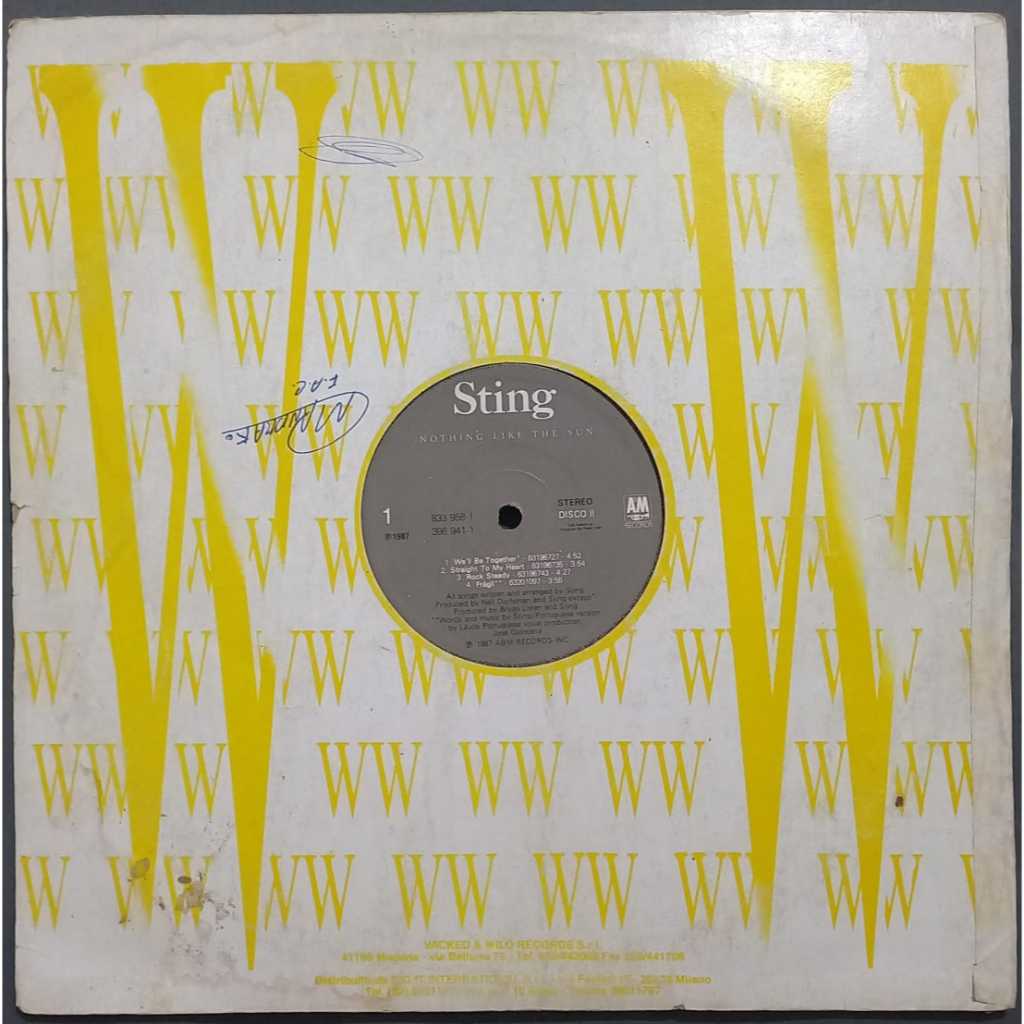 Disco de Vinil LP Sting Nothing Like The Sun (DISCO II)