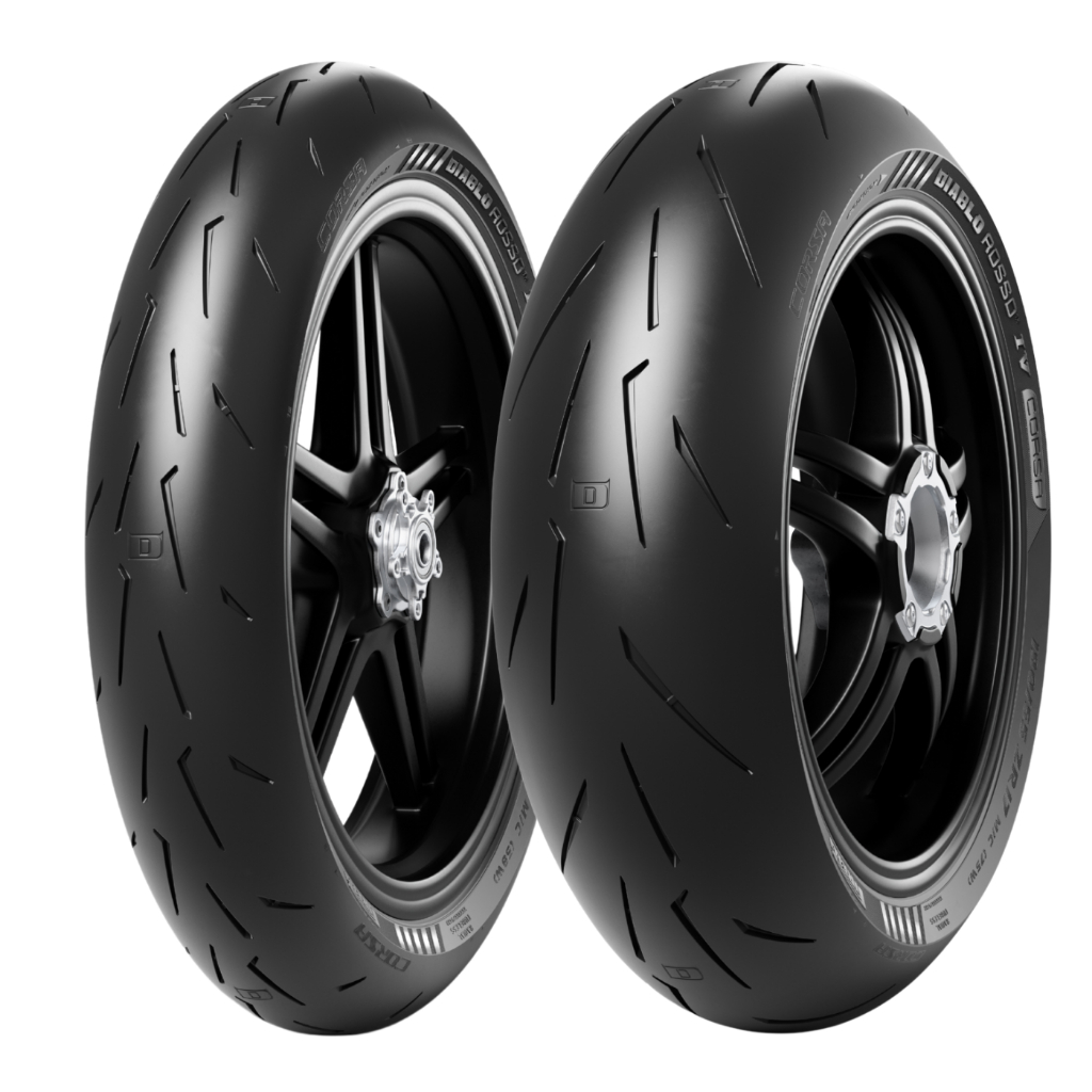 Par Pneu 120/70zr17 + 190/50r17 Pirelli Diablo Rosso 4 Corsa