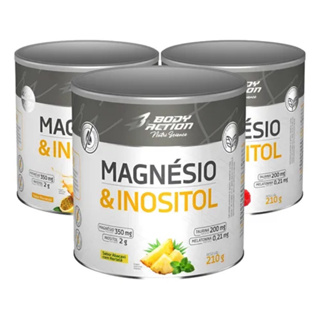 Magnésio e Inositol 210g BodyAction em Oferta na Shopee
