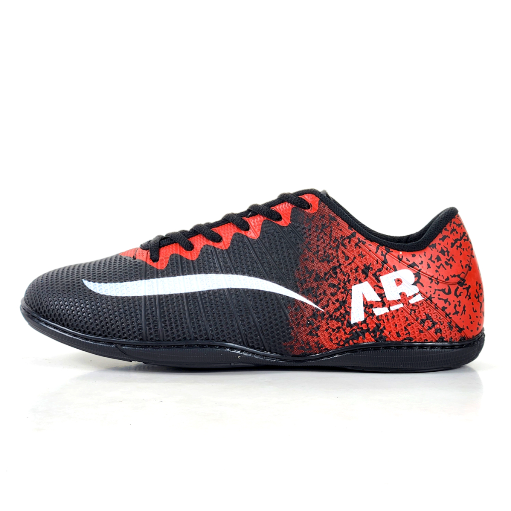 Chuteira Futsal AR ARENA SpeedFire Preto/Vermelho envio rapido