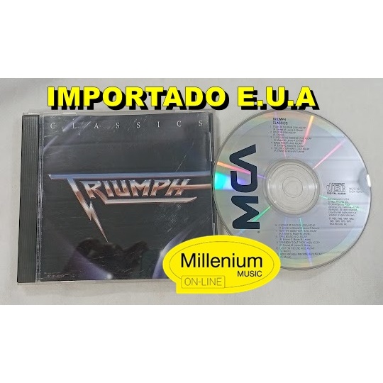 CD Triumph  Classics 1989 Importado E.U.A Original Gravadora Colecionador Ótimo Estado