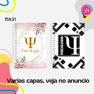 Caderno Psicologia 20, 10, 15 ou 1 matéria médio , Varias capas, em Oferta na Shopee