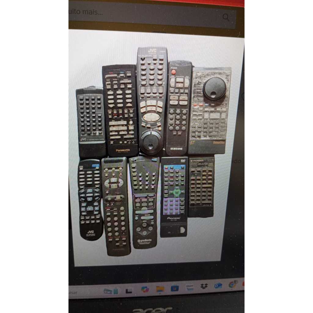Controle Remoto Para Vídeo Cassete Som Dvd Ld Leia Descrição #av
